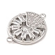 Латунные подвески из прозрачного кубического циркония KK-S389-37P-2