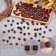 250 шт. Бусины из натурального дерева WOOD-UN0001-09B-5