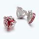 Сердце латунь эмаль коробки молитве подвески KK-24X21-1