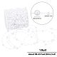 1 рулон пластиковых цепочек с круглыми бусинами DIY-SC0024-96B-2