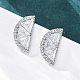 Серьги-гвоздики из циркония EJEW-Q015-15P-2