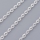 Ожерелья из латуни с серебряным покрытием X-NJEW-SW028-28inch-S-3