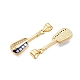 Латунные микропаве прозрачные подвески с фианитом KK-N254-214G-2