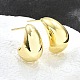 Серьги-кольца из латуни EJEW-H104-18G-4