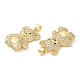 Латунные микро проложить кубического циркония подвески KK-M249-26G-2