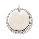 Латунные микропаве прозрачные подвески с фианитом ZIRC-L091-072P-1