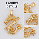 Латунные подвески KK-WH0083-06G-5
