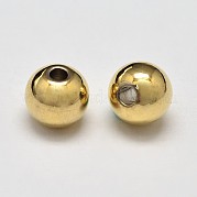Стойка покрытие латунные круглые распорные бусины KK-I601-6mm-G-RS