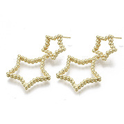 Серьги-гвоздики из латуни KK-N232-104G-NF