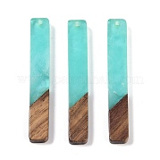 Большие подвески из смолы и дерева WOOD-F015-02A