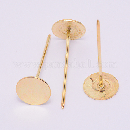 Железные плоские гвозди с круглой головкой AJEW-WH0126-11G-03-1