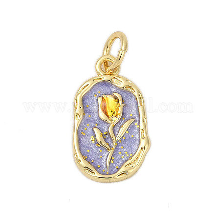 Латунь эмаль подвески KK-U068-05G-02-1