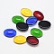Oval Glass Cabochons, Mixed Color, 13x18mm