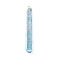 Electroplated Natural Quartz Pendants, with Brass Findings, Bullets, Pointed Pendants, Golden, Light Sky Blue, 40~65x7~15mm, Hole: 3mm