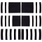 3 Pairs 3 Styles Rectangle Polyester Pilot Epaulettes, Sew on Felt Cloth Shoulder Badges, White, 90~92x49~50x2~2.5mm, 1 pair/style
