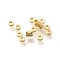 Brass Beads, Cadmium Free & Nickel Free & Lead Free, Column, Real 18K Gold Plated, 2.5x1mm, Hole: 1.2mm