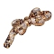 Resin Banana Hair Clips, Bowknot, Hair Accessories for Women Girls, Pale Goldenrod, 97x31mm