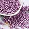 Glass Seed Beads, Opaque Colours Luster, Peanut, Medium Purple, 5~6x2.5~3x3~3.5mm, Hole: 1~1.2mm, about 5000pcs/pound