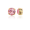 Preciosa® MAXIMA Crystal in Sew-On Cup, Czech Crystal, 719 37 081 Chaton(Round), Golden, 70020 Light Rose, SS39(8.15~8.4mm)