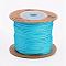 Nylon Cords, String Threads Cords, Round, Deep Sky Blue, 1.5mm, about 27.34 yards(25m)/roll