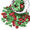 Christmas Ornament Accessories, PVC Plastic Paillette/Sequins Beads, Double Face Laser Bright Flake, Flat Round & Christmas Tree, Mixed Color, 6.5~7.5x6.5~7x0.3~0.5mm, Hole: 1.2mm
