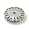 Brass Micro Pave Clear Cubic Zirconia Beads, Cadmium Free & Nickel Free & Lead Free, Flat, Platinum, 9.5x2mm, Hole: 1mm