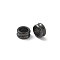 Ion Plating(IP) 304 Stainless Steel Grooved Beads, Column, Black, 8x4mm, Hole: 5mm