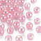 Imitation Jelly Acrylic Beads, AB Color Plated, Round, Pink, 8mm, Hole: 1.8mm, about 1745pcs/500g
