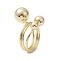 Brass Adjustable Rings, Cadmium Free & Nickel Free & Lead Free, Real 18K Gold Plated, Inner Diameter: 19mm