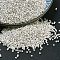 MIYUKI Delica Beads, Cylinder, Japanese Seed Beads, 11/0, (DB0551F) Matte Sterling Plated, 1.3x1.6mm, Hole: 0.8mm, about 20000pcs/bag, 100g/bag