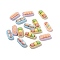 Imitation Food Opaque Resin Decoden Cabochons, Macaron & sushi & Triangle Onigiri, Mixed Shapes, Mixed Color, 11.5~12.5x26~27x7.5mm