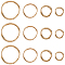 SUNNYCLUE 1 Box 800Pcs 4 Sizes Real 18K Gold Plated Stainless Steel Jump Rings Jewelry Split Ring Bulk Metal Round Open Loop Connector Ring for Jewelry Making Necklaces Bracelets Keychain DIY Crafts
