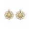 Alloy Pendants, Cadmium Free & Nickel Free & Lead Free, Octagon with Sun, Light Gold, 23x20x3.5mm, Hole: 1.5mm