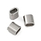 Anti-Tarnish 304 Stainless Steel Beads, Rectangle, Stainless Steel Color, 10x10x6.5mm, Hole: 7x4mm