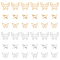 SUPERFINDINGS 60Pcs 3 Styles Brass Butterfly Charms Pendants Filigree Butterfly Charms 2 Colors 3D Hollow Butterfly Beads Dangle Charms for DIY Bracelet Necklace Jewelry Making