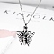 304 Stainless Steel Pet Memorial Urn Ashes Pendants, High Polished, Butterfly, Antique Silver, 26x25mm