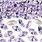 Preciosa® MAXIMA Crystal Fancy Stones, Czech Crystal, 435 14 615 Navette(Horse Eye), Dura Foiling, 20310 Violet, 15x7mm
