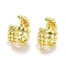 Brass Cuff Earrings with ABS Imitation Pearl Beaded, Non Piercing Earrings, Real 18K Gold Plated, 13x8mm