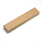 Cardboard Jewelry Set Box, for Bracelets, Necklace, Rectangle, Tan, 21x4x2cm, Inner Size: 20x3.5cm