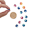 Luminous Glass Cabochons, Lunar/Moon Series, Half Round/Dome, Mixed Color, 10x4mm, 60pcs/set