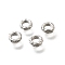 Brass Beads, Cadmium Free & Nickel Free & Lead Free, Flat Round, Platinum, 5x1.6mm, Hole: 2.7mm