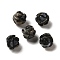 Natural Glaucophane Carved Flower Scattered Beads, Rose, 8.5~10x10x10.5mm, Hole: 1mm