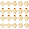 50Pcs Alloy Beads, Cross, Lead Free & Nickel Free & Cadmium Free, Matte Gold Color, 8.5x8x3.5mm, Hole: 1.5mm