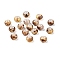 Opaque Spray Painted Glass Beads, Rondelle, Goldenrod, 8x5mm, Hole: 2mm, about 1041pcs/450g