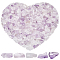 1.1 Lb/500g Amethyst Stone Chips Crushed Crystal Chips and Gemstones No Holes Natural Small Chips Stones Crystal Rocks Stone for Vases Fish Turtle Tank Plants Cactus Vase fillers Home Decor