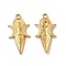 Ion Plating(IP) 304 Stainless Steel Pendants, Moon Goddess Charms, Real 18K Gold Plated, 31x16x2mm, Hole: 2.5mm
