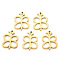 PVD Vacuum Plating 304 Stainless Steel Pendants, Laser Cut, Butterfly, Real 18K Gold Plated, 17x13x1mm, Hole: 1mm