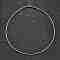 Non-Tarnish Casual Style 304 Stainless Steel Choker Necklaces, with Lobster Claw Clasps, Stainless Steel Color, 15.8 inch(40.1cm)