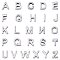 304 Stainless Steel Charms, Alphabet, Stainless Steel Color, 9~10x2~11.5x3mm, Hole: 1.4~1.6mm