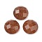 Synthetic Goldstone Cabochons, Half Round/Dome, Faceted, 16x5.5~6mm